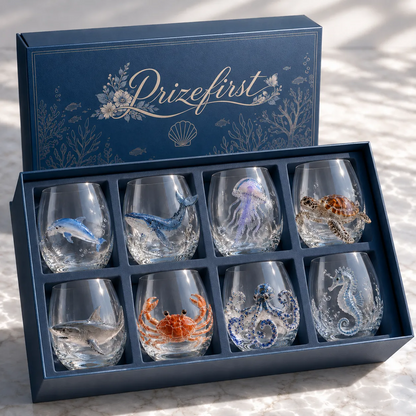 ⏰Sale Ends Today! 3D Hand-Blown Marine Glassware Up To 50% OFF