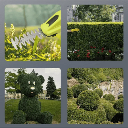 ✂️ Compact One-Hand 2-in-1 Cordless Hedge Trimmer | Up To 60 Mins Long Runtime For Yard Work 🌿
