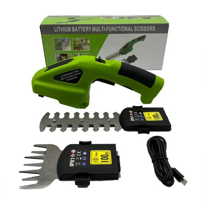 ✂️ Compact One-Hand 2-in-1 Cordless Hedge Trimmer | Up To 60 Mins Long Runtime For Yard Work 🌿