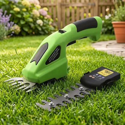 ✂️ Compact One-Hand 2-in-1 Cordless Hedge Trimmer | Up To 60 Mins Long Runtime For Yard Work 🌿