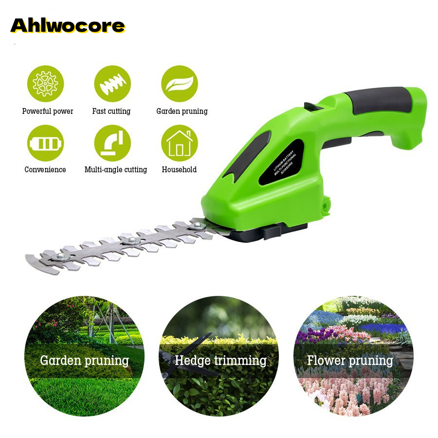 ✂️ Compact One-Hand 2-in-1 Cordless Hedge Trimmer | Up To 60 Mins Long Runtime For Yard Work 🌿