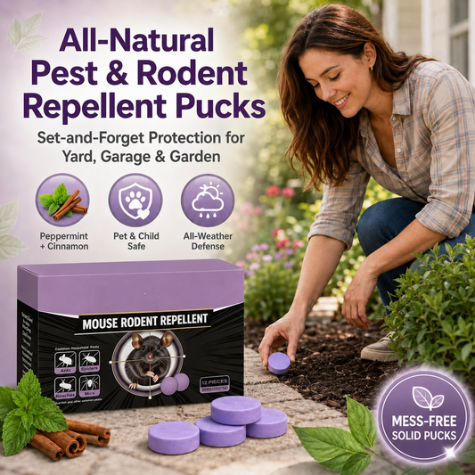 🏠 Rodent Repellent Balls | 12 Individually Wrapped Pieces 🎒 Convenient & Simple To Use, Ideal For Multiple Household Scenarios