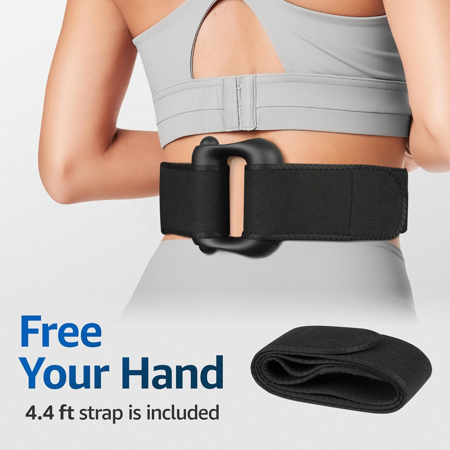 ✅15,000+ Global Satisfied Customer 💪Wearable Belt‑Compatible Fascia Ring Massager, Portable Deep Tissue Massage Device for Fitness Enthusiasts & Office Users