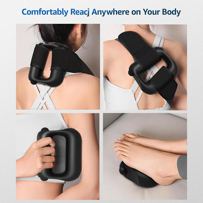 ✅15,000+ Global Satisfied Customer 💪Wearable Belt‑Compatible Fascia Ring Massager, Portable Deep Tissue Massage Device for Fitness Enthusiasts & Office Users