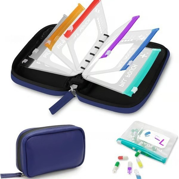 💊Your All-In-One 14-Day Waterproof Travel Vitamin Organizer – Stay On Dose, Anywhere You Go