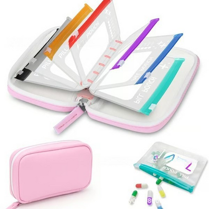 💊Your All-In-One 14-Day Waterproof Travel Vitamin Organizer – Stay On Dose, Anywhere You Go