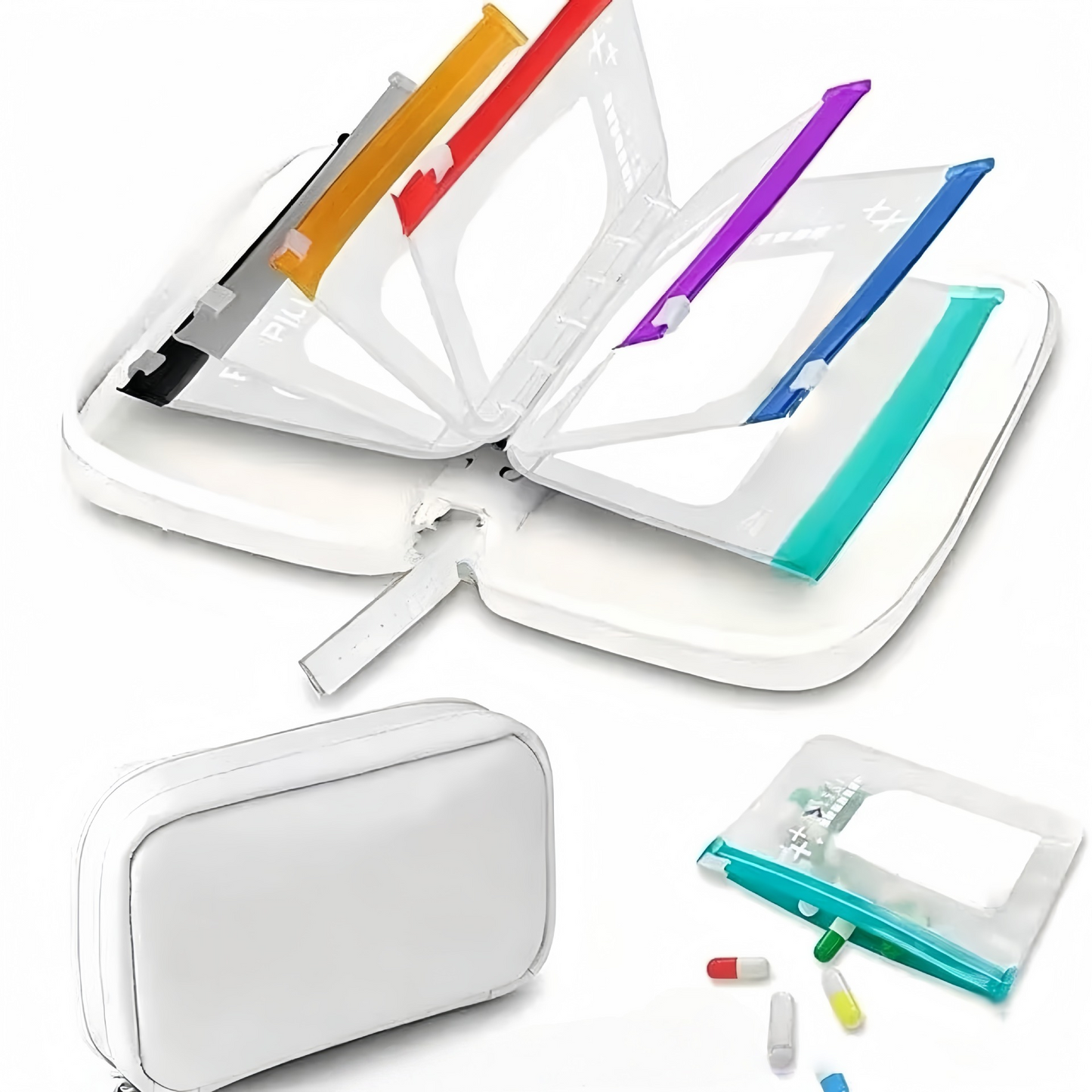 💊Your All-In-One 14-Day Waterproof Travel Vitamin Organizer – Stay On Dose, Anywhere You Go