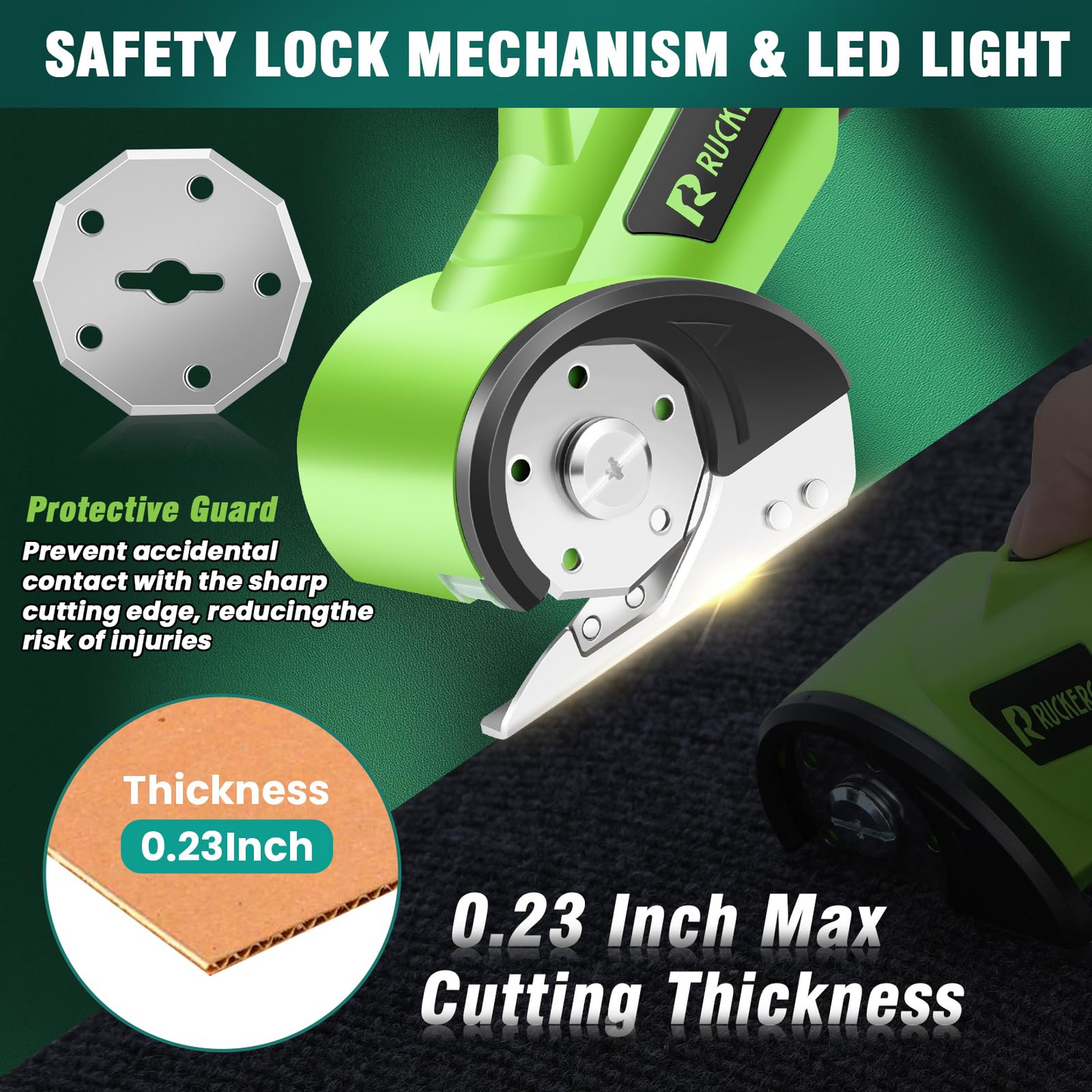 🛡️Cordless Rechargeable Electric Scissors Fabric Cutter, Multi-Purpose Cutting Tool for Cloth, Leather, Carpet,