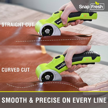 🛡️Cordless Rechargeable Electric Scissors Fabric Cutter, Multi-Purpose Cutting Tool for Cloth, Leather, Carpet,