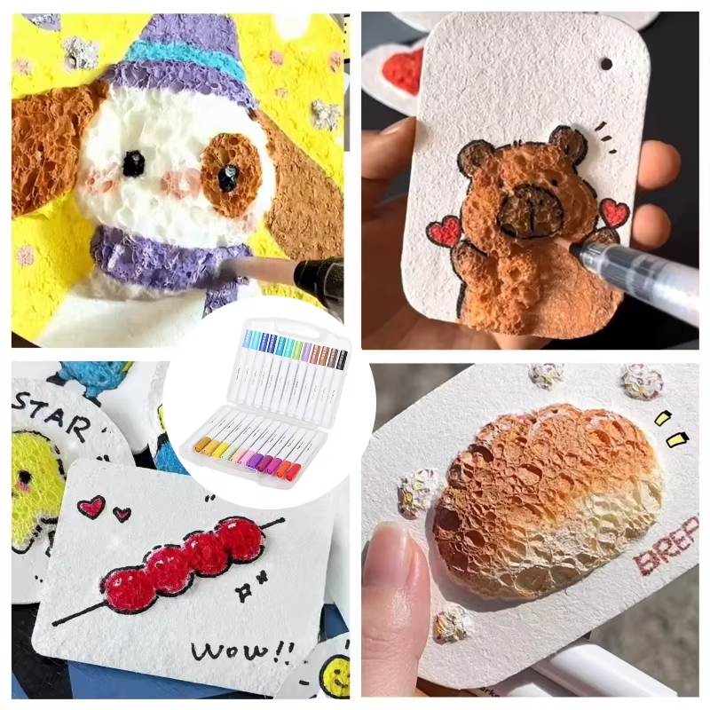 ✨Unlock Magical 3D Art! 🎨Foam Texture Painting Paper👩‍🎨 Create Stunning Textured Paintings Easily
