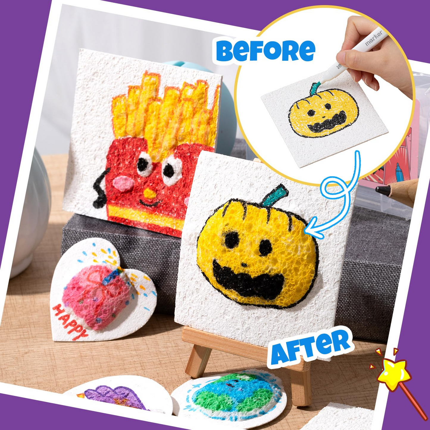 ✨Unlock Magical 3D Art! 🎨Foam Texture Painting Paper👩‍🎨 Create Stunning Textured Paintings Easily