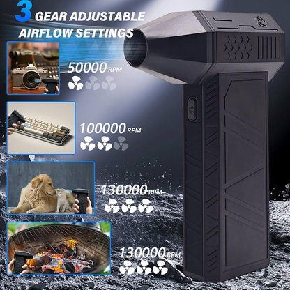 💨Super‑Strong Turbo Airflow✨Mini Rechargeable Portable Handheld Jet Fan | 49% Limited‑Time Discount