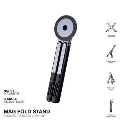 🧲6‑in‑1 Magnetic Foldable Stand｜One Stand For Phone, Tablet & Laptop