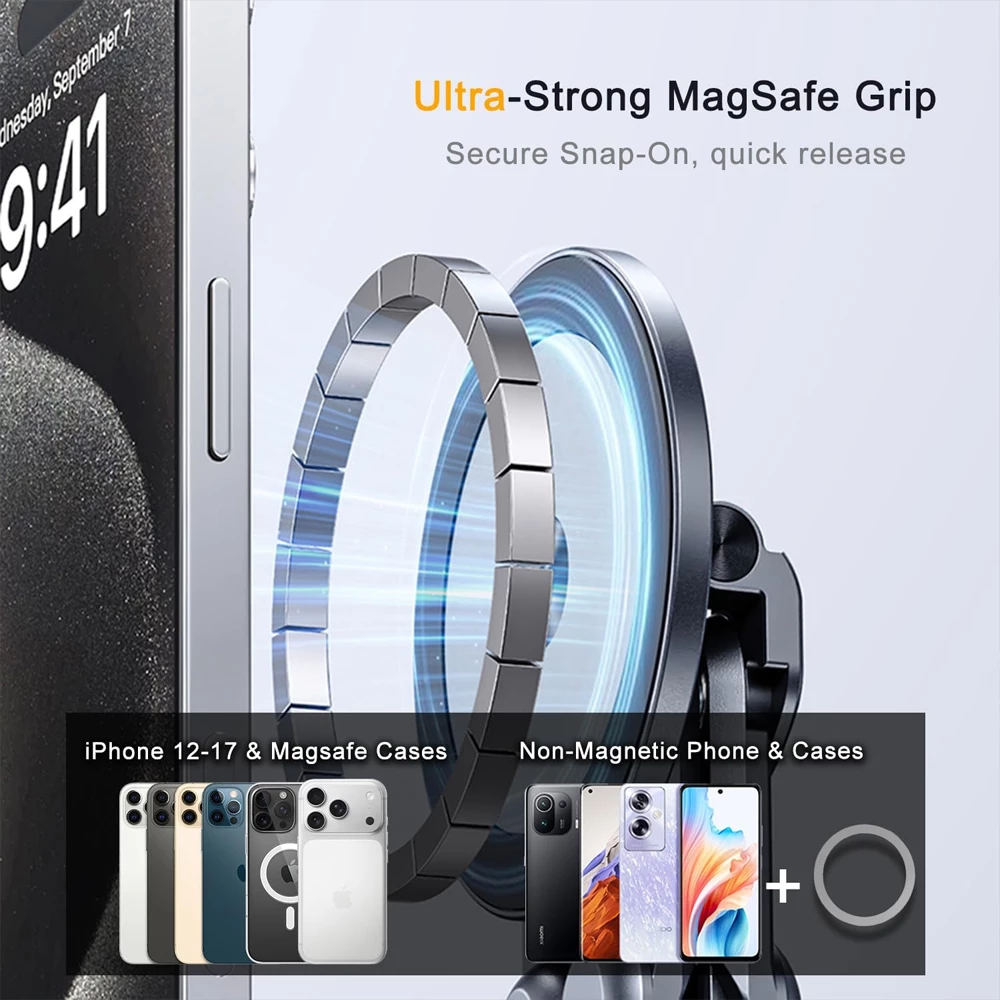 🧲6‑in‑1 Magnetic Foldable Stand｜One Stand For Phone, Tablet & Laptop