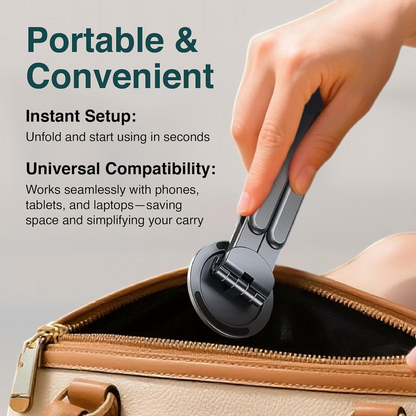 🧲6‑in‑1 Magnetic Foldable Stand｜One Stand For Phone, Tablet & Laptop