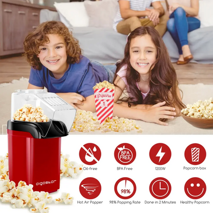 🔥Limited-Time Offer🍿 Fresh, Oil-Free Popcorn in 2 Minutes with an Electric Air Popper