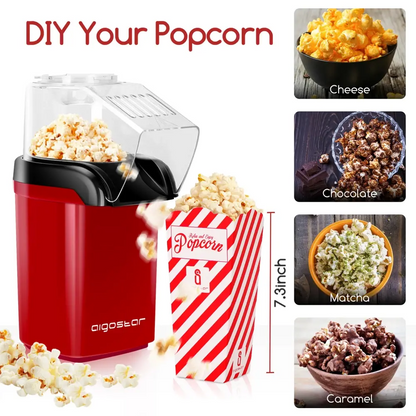🔥Limited-Time Offer🍿 Fresh, Oil-Free Popcorn in 2 Minutes with an Electric Air Popper