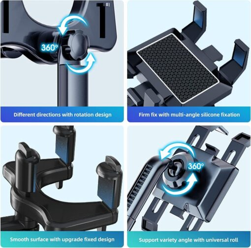 🔥Save45%🚗Rotatable Retractable Rearview Mirror Phone Holder | No Glue No Suction Cups