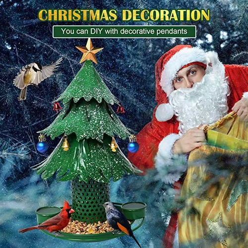 🎄Christmas Tree Bird Feeder🔥Festive Hanging Backyard Holiday Decor