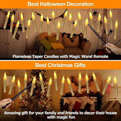 🪄Wave The Wand! Magic Floating Flameless Candles for Halloween & Christmas