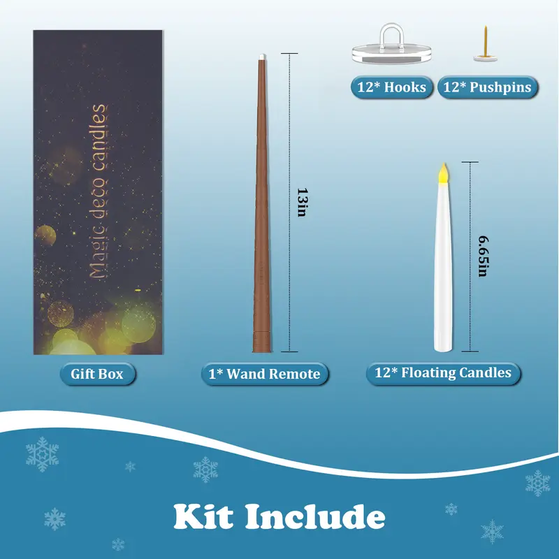 🪄Wave The Wand! Magic Floating Flameless Candles for Halloween & Christmas