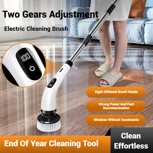 ✨🧽7-in-1 Electric Spin Scrubber | Cordless Cleaning Brush with 7 Brush Heads & Telescopic Handle