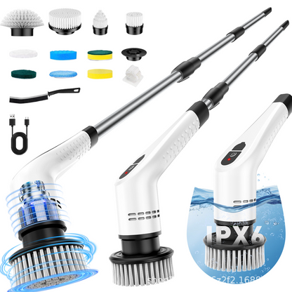 ✨🧽7-in-1 Electric Spin Scrubber | Cordless Cleaning Brush with 7 Brush Heads & Telescopic Handle