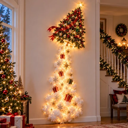 🎄 Christmas Magic Trail Wall Light – Festive LED Hanging Decor
