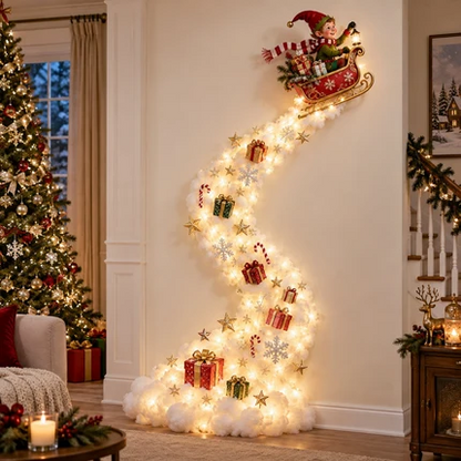 🎄 Christmas Magic Trail Wall Light – Festive LED Hanging Decor