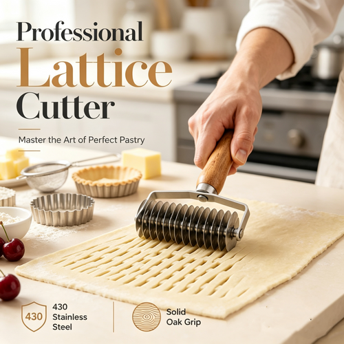 🥧Make Perfect Lattice Pie Crust In One Roll | Pastry Roller Cutter