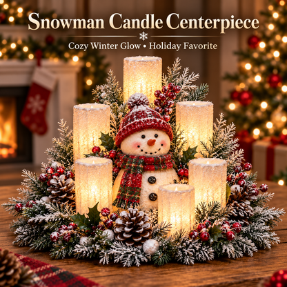 🎄 Lighted Christmas Candle Centerpiece – 3 Festive Tabletop Designs