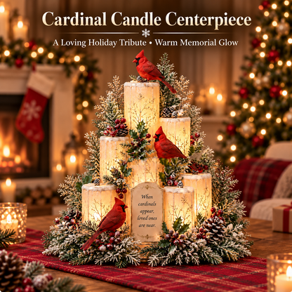 🎄 Lighted Christmas Candle Centerpiece – 3 Festive Tabletop Designs
