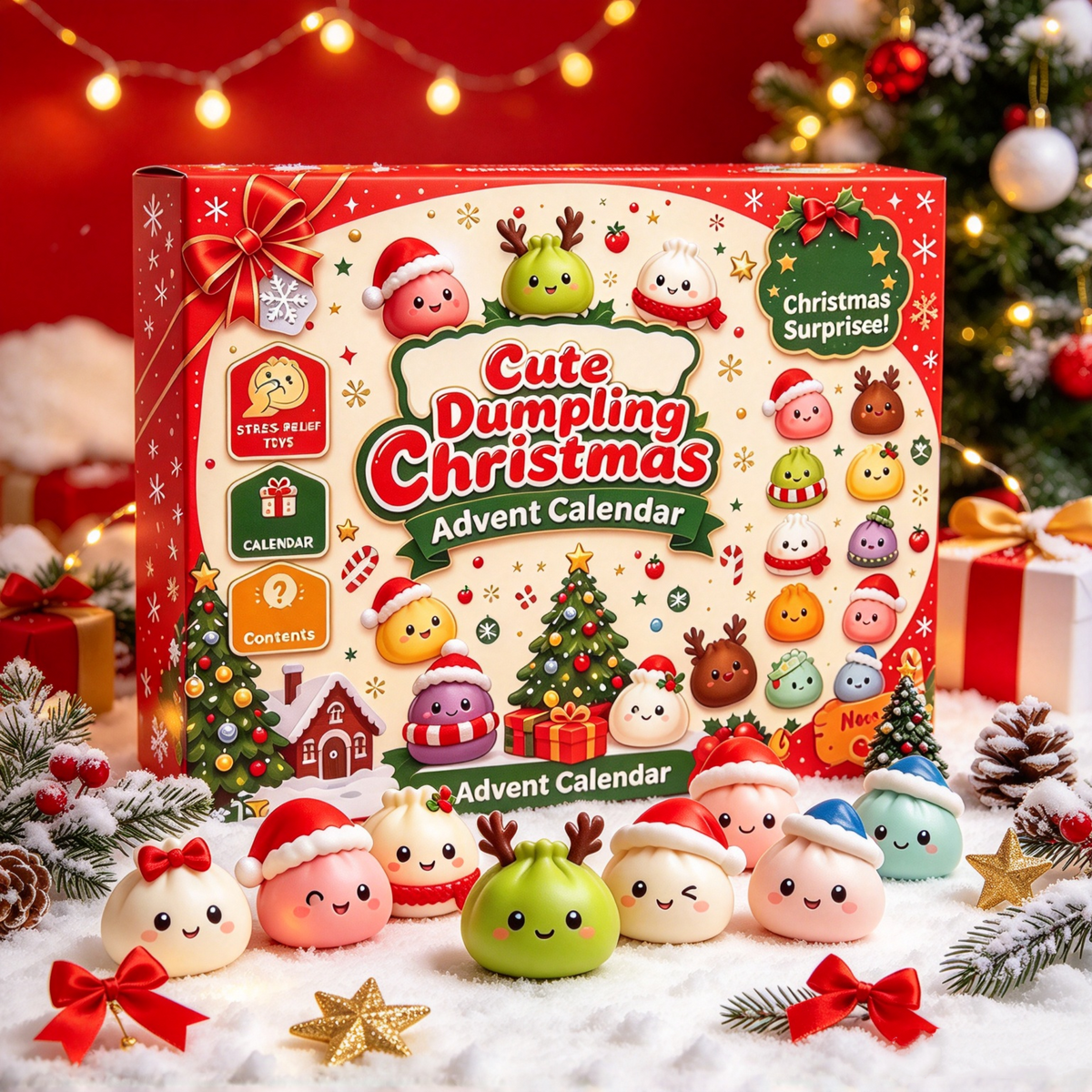🎄Christmas Flash Sale-24 Days of Squishy Christmas Surprises ⭐ Loved By Families