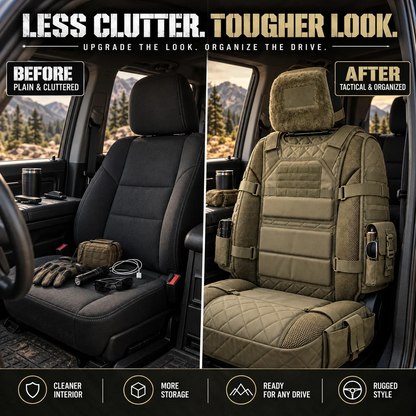🛻 Limited Time 50% OFF | Tactical Truck Seat Cover with Built-In Storage