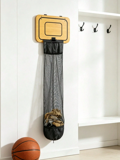 🏀 Shoot & Store Basketball Laundry Hamper – Less Mess, More Fun