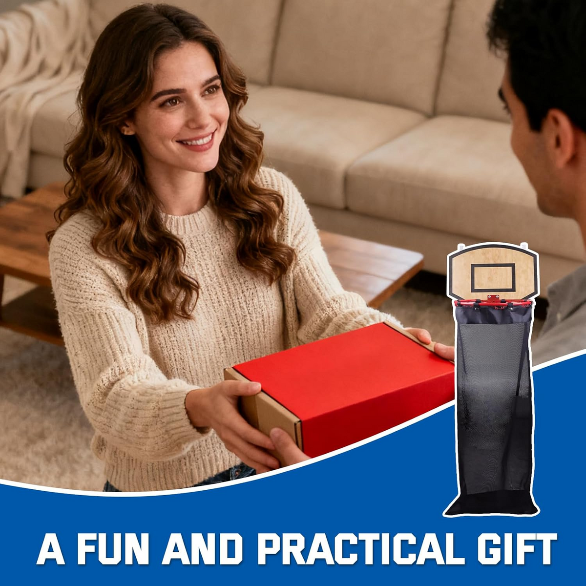🏀 Shoot & Store Basketball Laundry Hamper – Less Mess, More Fun