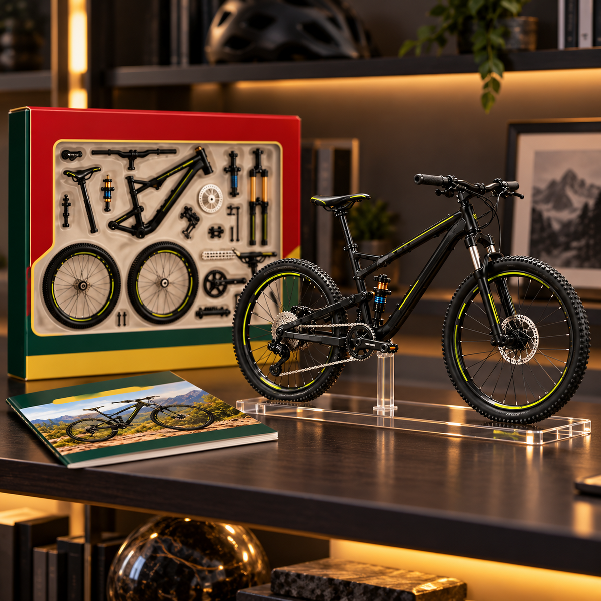 🚲DIY Mountain Bike Model Kit – Build, Display & Collect