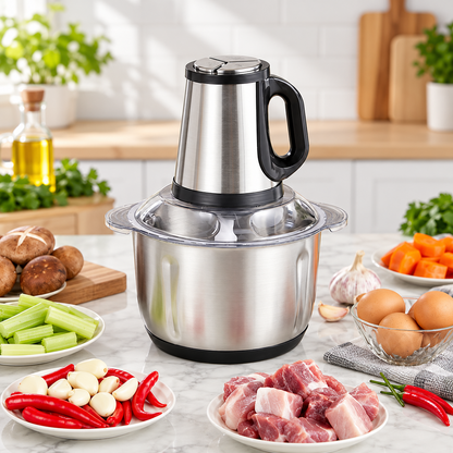 Electric Meat Grinder & Vegetable Chopper – Fast, Easy Food Preparation