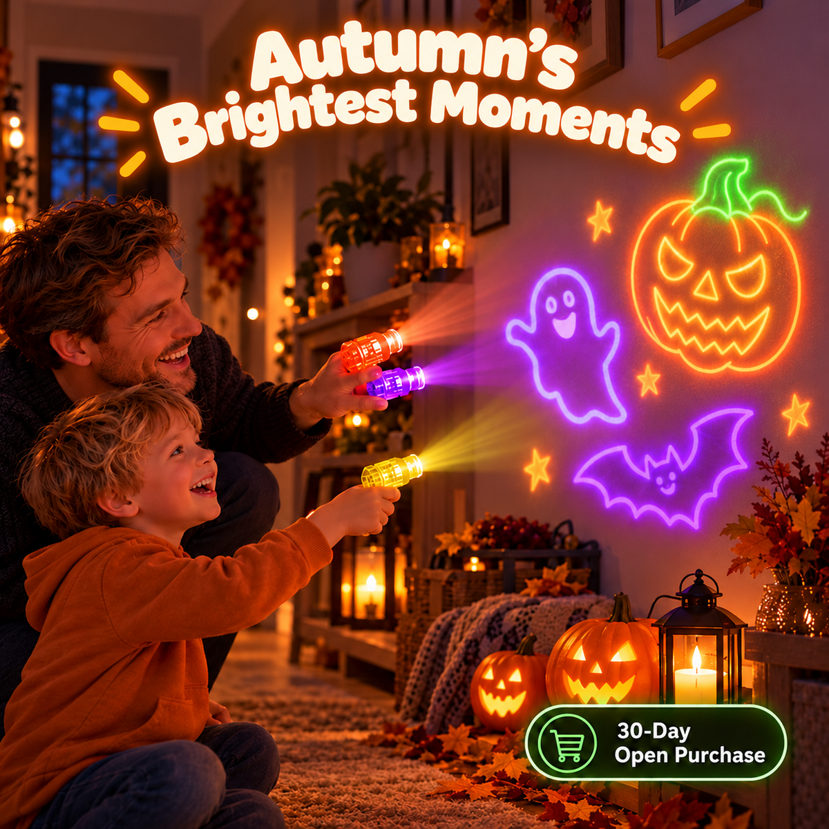 👻🎃 Light Up Halloween Night – Spooky Finger Projector Toys(4PCS)