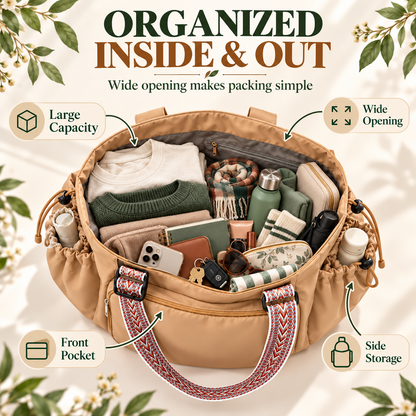 ⏰Limited-time 55% discount🔥👜✨ Expandable Multi-Pocket Tote Bag – Large Capacity & Organized Storage