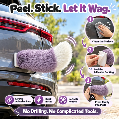 🐶✨ Wagging Car Tail Accessory – Remote Controlled Fun for Your Vehicle