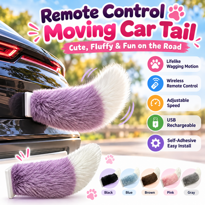 🐶✨ Wagging Car Tail Accessory – Remote Controlled Fun for Your Vehicle