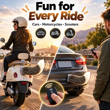 🐶✨ Wagging Car Tail Accessory – Remote Controlled Fun for Your Vehicle