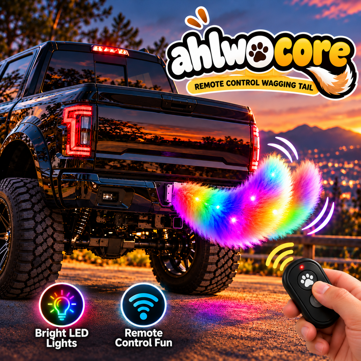 🐶✨ Wagging Car Tail Accessory – Remote Controlled Fun for Your Vehicle