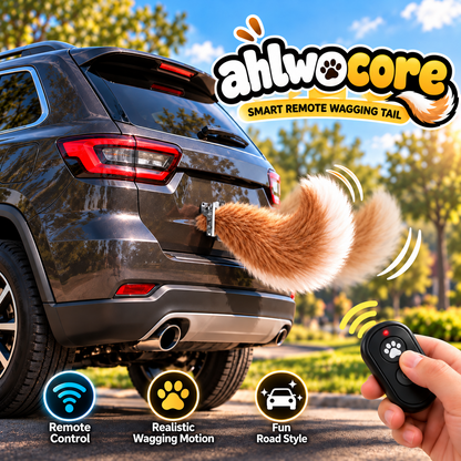 🐶✨ Wagging Car Tail Accessory – Remote Controlled Fun for Your Vehicle