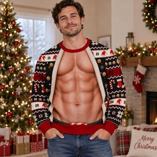 🎄❤️ Funny Christmas Couple Sweatshirts – Match, Laugh & Celebrate! 🎁✨ Holiday Sale!