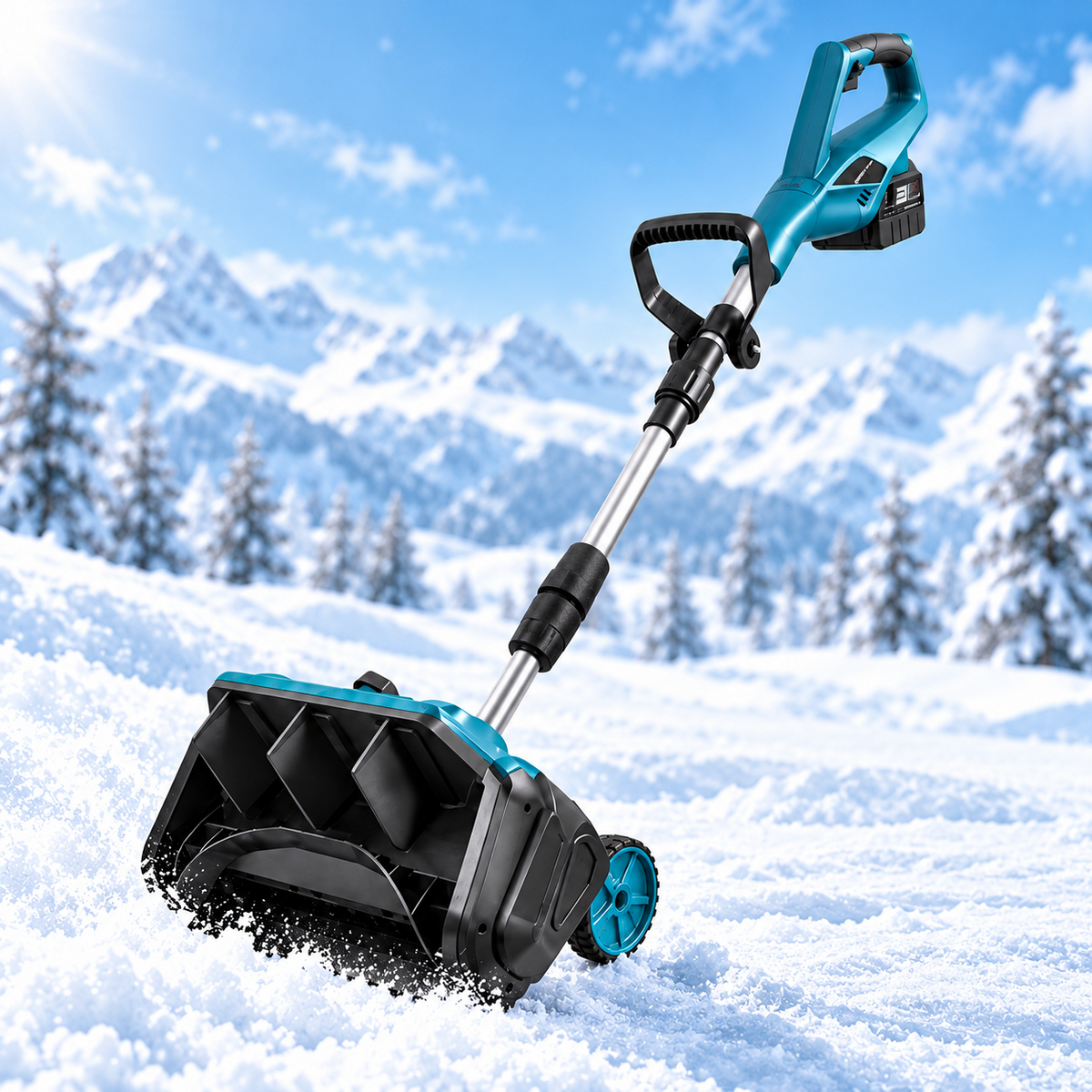 ❄️ Cordless Electric Snow Shovel – Lightweight Battery-Powered Snow Blower for Driveways, Sidewalks & Patios