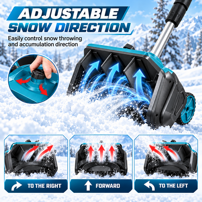 ❄️ Cordless Electric Snow Shovel – Lightweight Battery-Powered Snow Blower for Driveways, Sidewalks & Patios