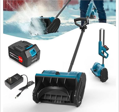 ❄️ Cordless Electric Snow Shovel – Lightweight Battery-Powered Snow Blower for Driveways, Sidewalks & Patios