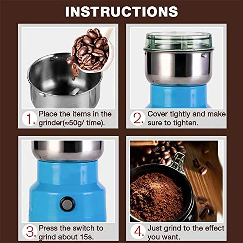 🔥 55% OFF ⚡⚙️ Mini Electric Dry Ingredient Grinder (herbs, spices, seeds)—grinds ingredients in just a few seconds with the push of a button.